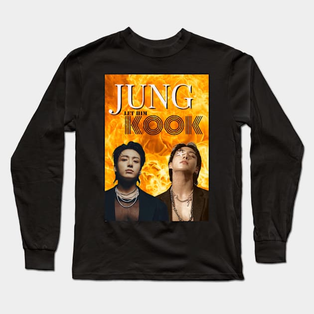 BTS JUNG KOOK Long Sleeve T-Shirt by your local kpop fan